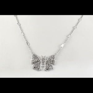 Artisan Crafted 3ctw Polki diamond Butterfly neck
